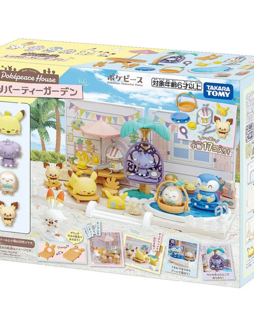 Load image into Gallery viewer, Takara Tomy 	Pokemon PokePeace Let`s Party Garden with figures set
