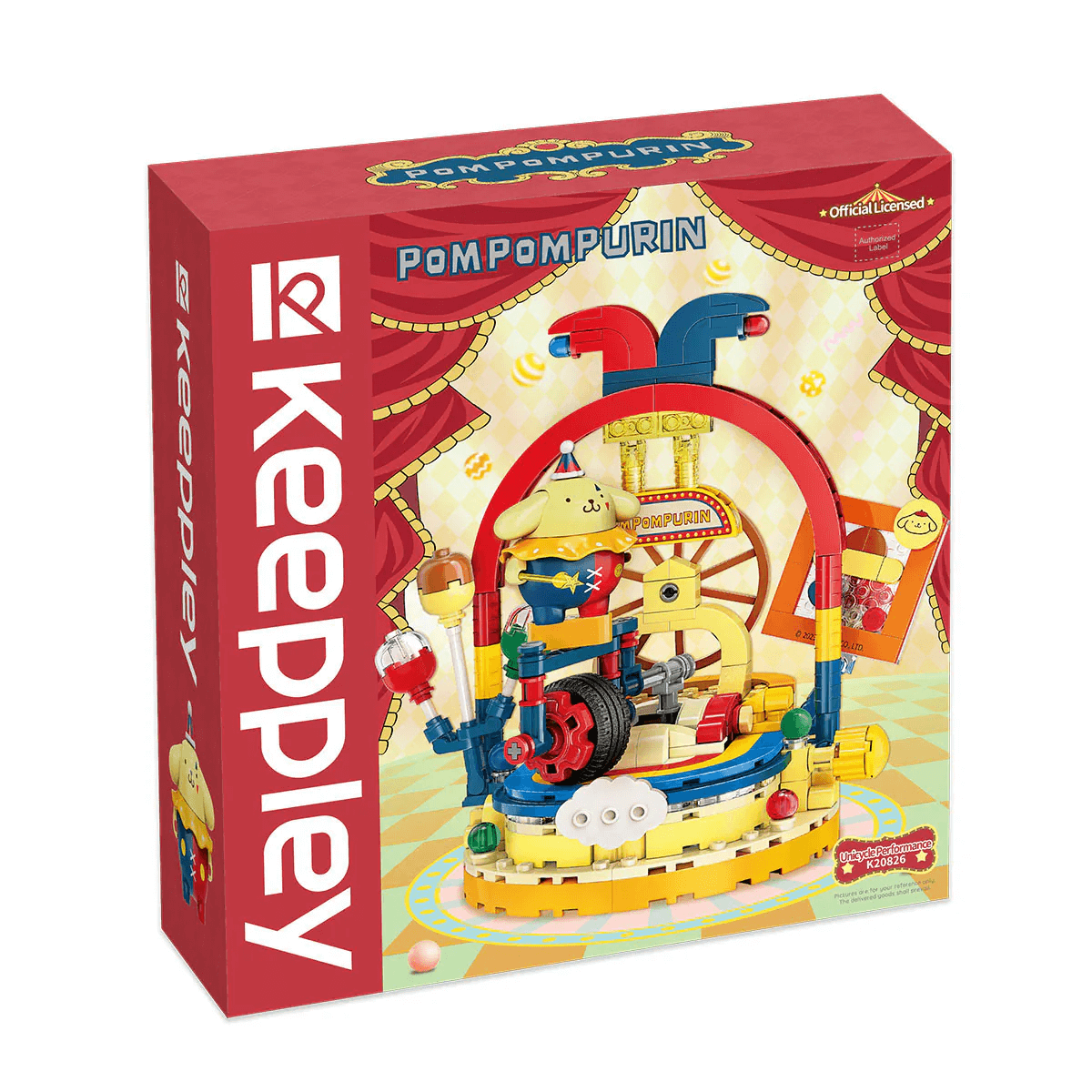 Keeppley Blocks Toy #K20826 Sanrio Series - Pompompurin Unicycle Performance