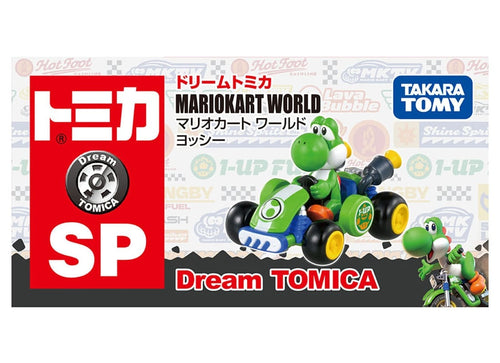 Load image into Gallery viewer, Takara Tomy Dream Tomica SP Mario Kart World Yoshi Mini Diecast Model Car
