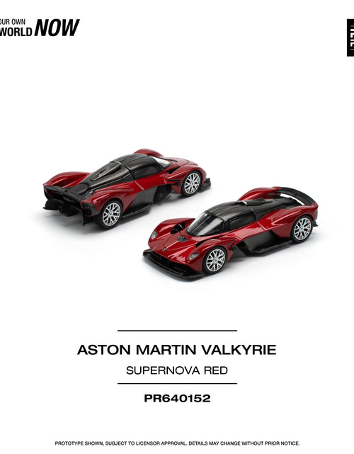 Load image into Gallery viewer, POPRACE 1/64 ASTON MARTIN VALKYRIE SUPERNOVA RED Diecast model car
