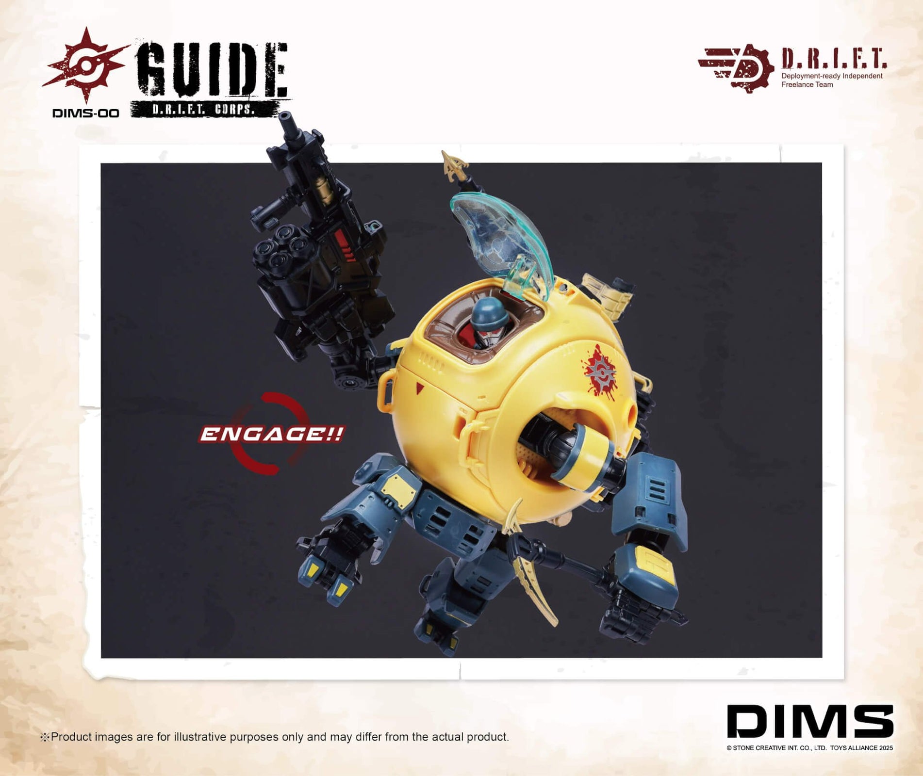 Toys Alliances DIMS-00 1/18 D.R.I.F.T. GUIDE Action Figure Set