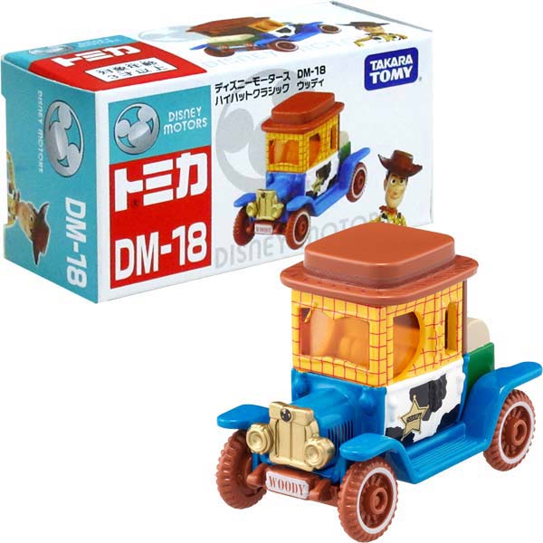Takara Tomy Tomica Disney Motor DM-18 Hi-Hat Classic Toy Story Woody Diecast car
