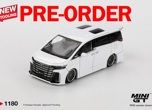 Load image into Gallery viewer, (Pre-order) MINI GT #1180 Toyota Alphard 40 KUHL White RHD Diecast Model Car

