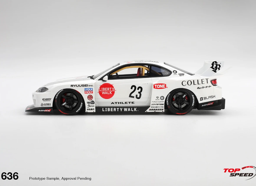 Load image into Gallery viewer, (Pre-order) Top Speed 1/18 Nissan SILVIA(S15) LB-Super Silhouette ATHLETE TS0636
