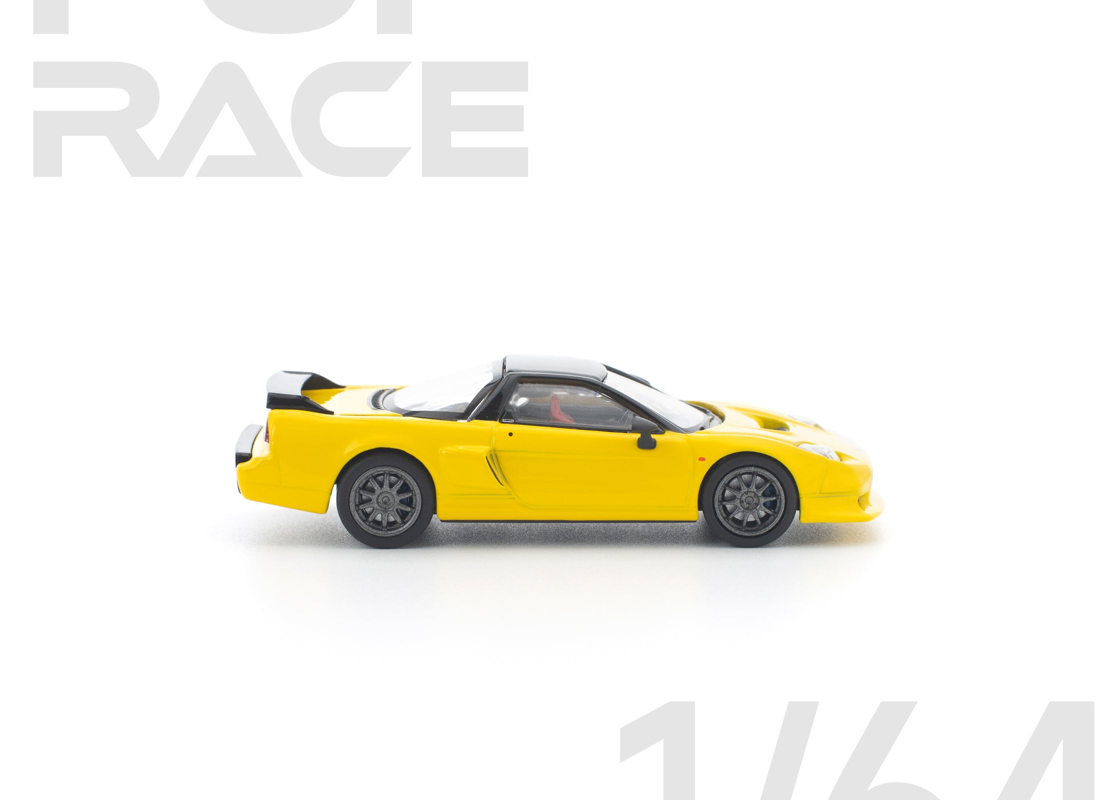 (Pre-order) POPRACE 1/64 HONDA NSX-R YELLOW Diecast Model Car