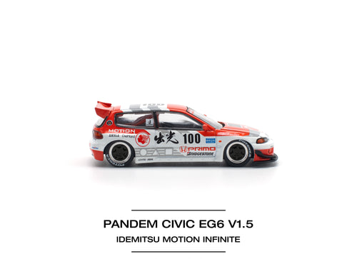 Load image into Gallery viewer, POPRACE 1/64 PANDEM CIVIC EG6 v1.5 IDEMITSU MOTION INFINITE Model
