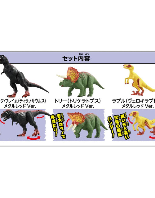 Load image into Gallery viewer, Takara Tomy ANIA animal Action Figure - Ania KIngdom Dinosaur Set
