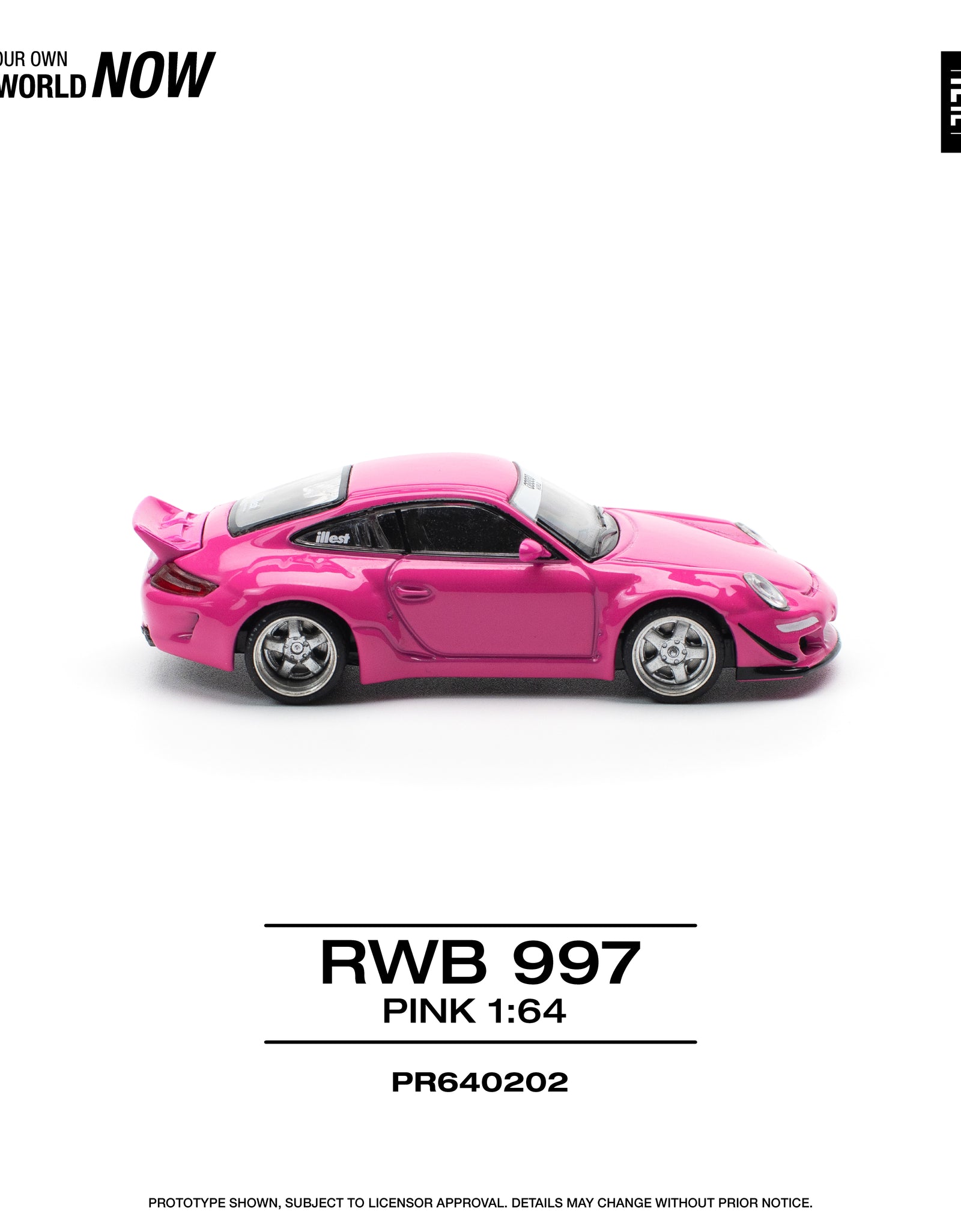 POPRACE 1/64 RWB 997 - PINK Diecast model car