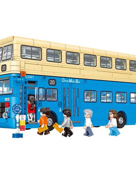 Royal Toys Building Blocks City Story Bricks RT16: Hong Kong China Motor Bus (1530 Pcs/Pzs)