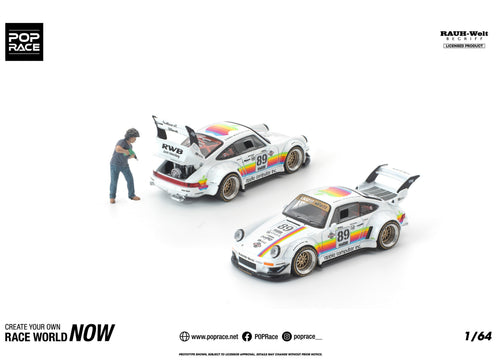 Load image into Gallery viewer, (Pre-order) POP RACE 1/64 RWB 930 APPLE WITH FIGURE Diecast Model Car

