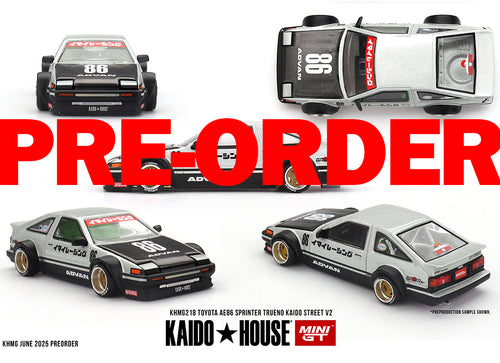 Load image into Gallery viewer, (Pre-order) Kaido House X Mini GT Toyota AE86 Sprinter Trueno Kaido Street V2
