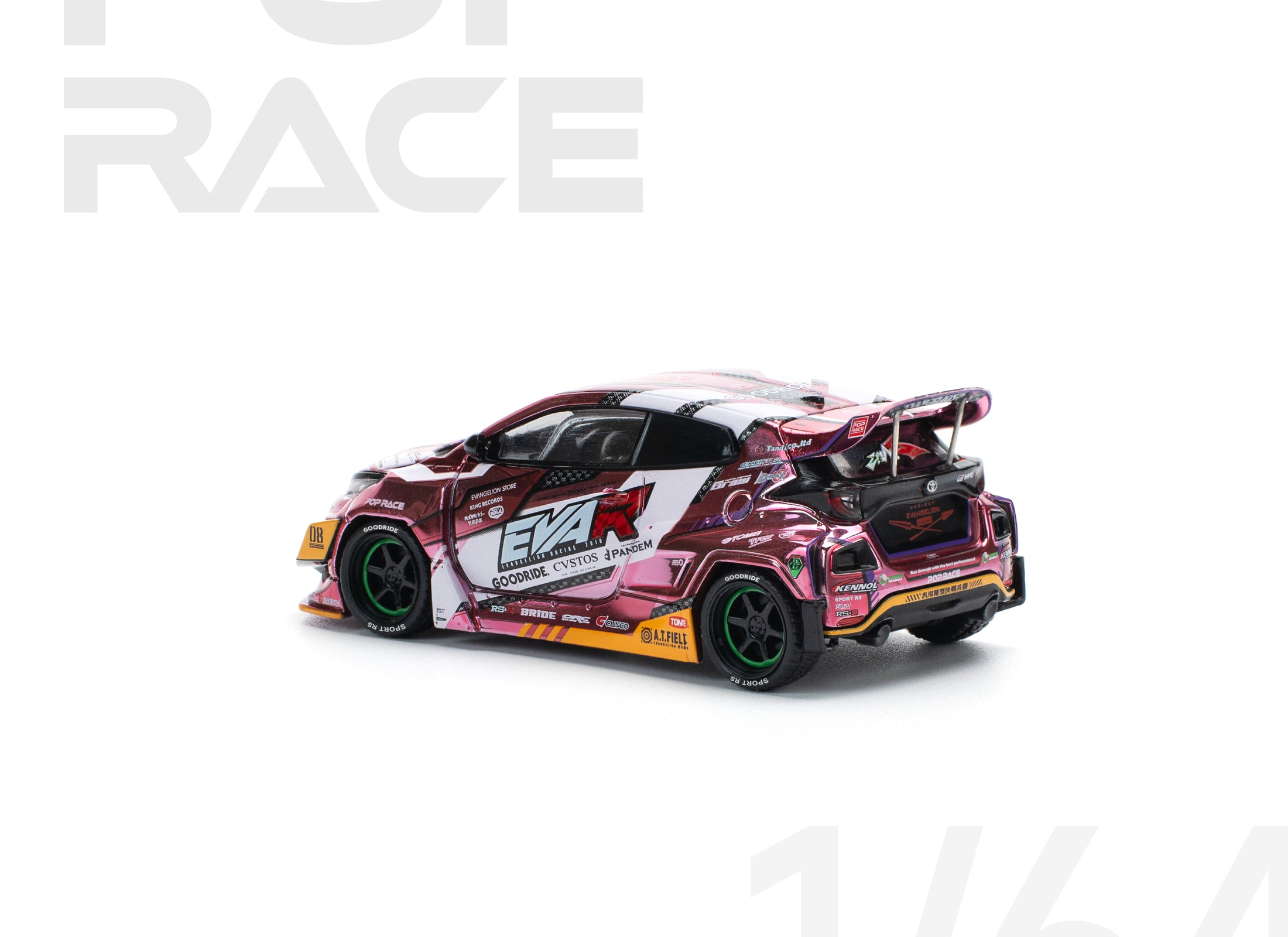 POP RACE 1/64 eva rt production model custom type-08 goodride gr yaris