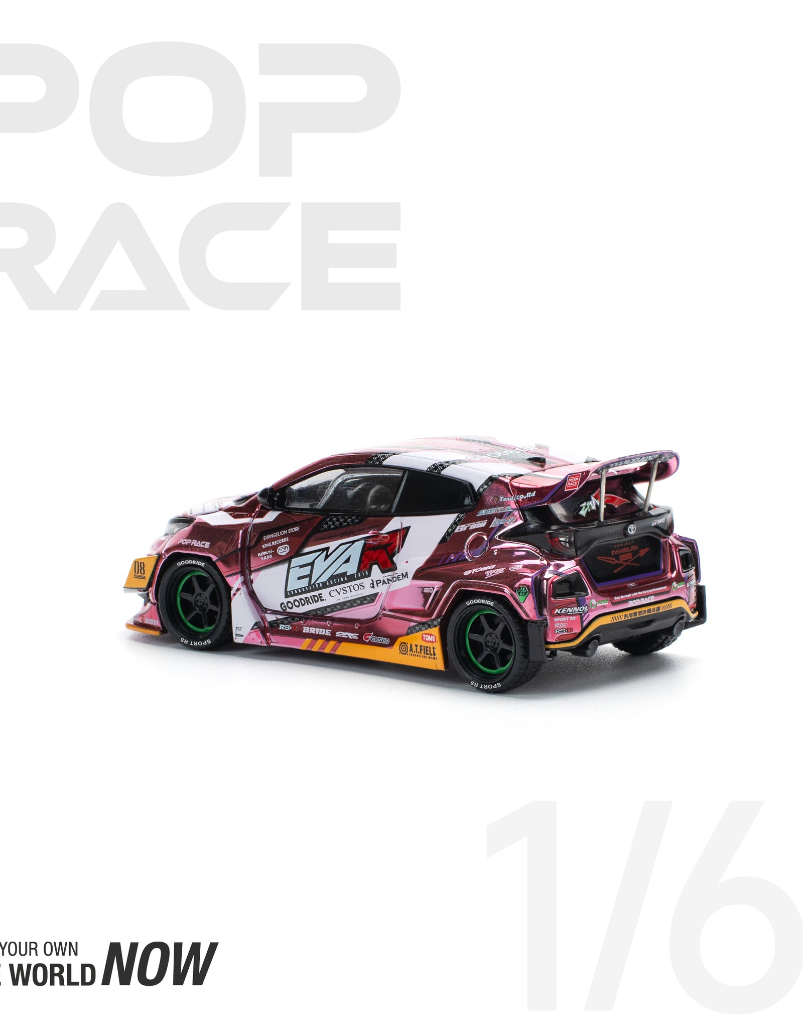 POPRACE 1/64 EVA RT PRODUCTION MODEL CUSTOM TYPE-08 GOODRIDE GR YARIS
