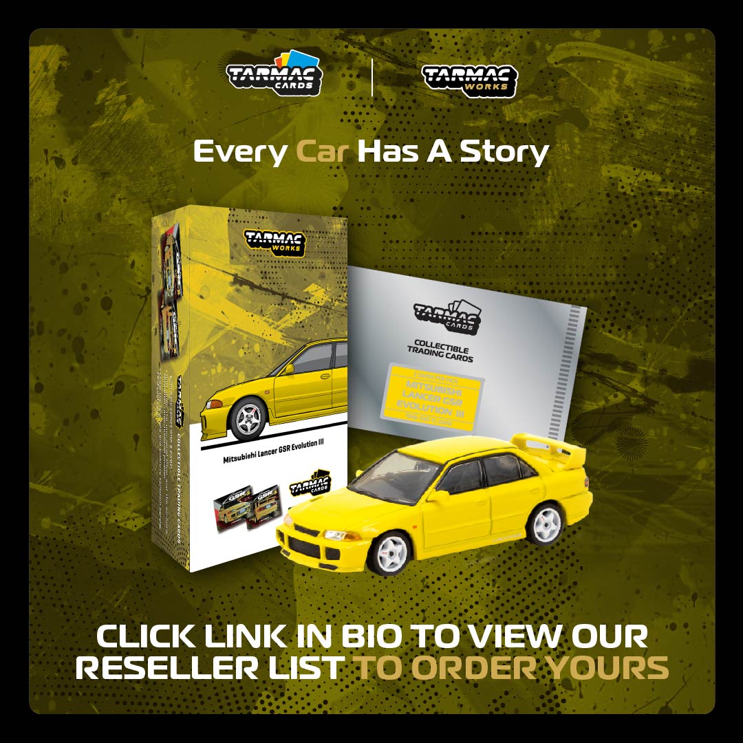 Tarmac Works 1/64 Mitsubishi Lancer GSR Evolution III Yellow Model