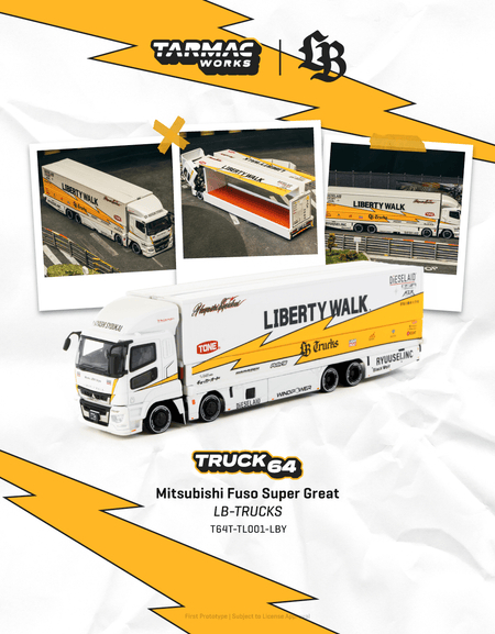 Tarmac Works 1/64 Mitsubishi Fuso Super Great LB-TRUCKS Model Car