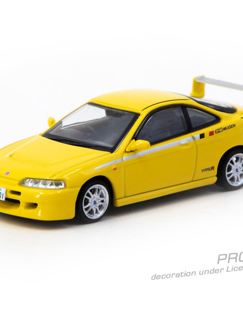 Load image into Gallery viewer, Tarmac Works 1/64 Honda Integra TYPE R DC2 MUGEN Sunlight Yellow

