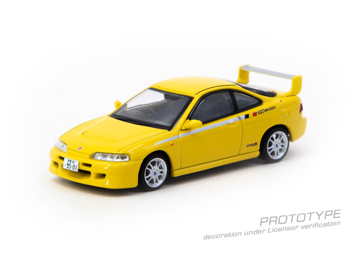 Tarmac Works 1/64 Honda Integra TYPE R DC2 MUGEN Sunlight Yellow
