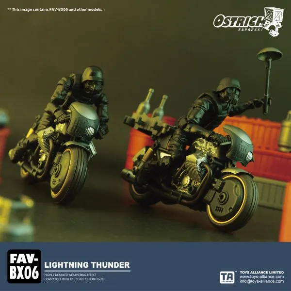 TOYS ALLIANCE OSTRICH EXPRESS FAV-BX06 1:18 Lightning Thunder Vehicle Model