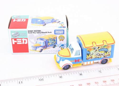 Load image into Gallery viewer, Takara Tomy Disney Motors Goodday Carry Donald Duck Special Diecast toy car new
