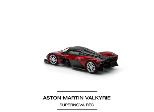 Load image into Gallery viewer, POPRACE 1/64 ASTON MARTIN VALKYRIE SUPERNOVA RED Diecast model car
