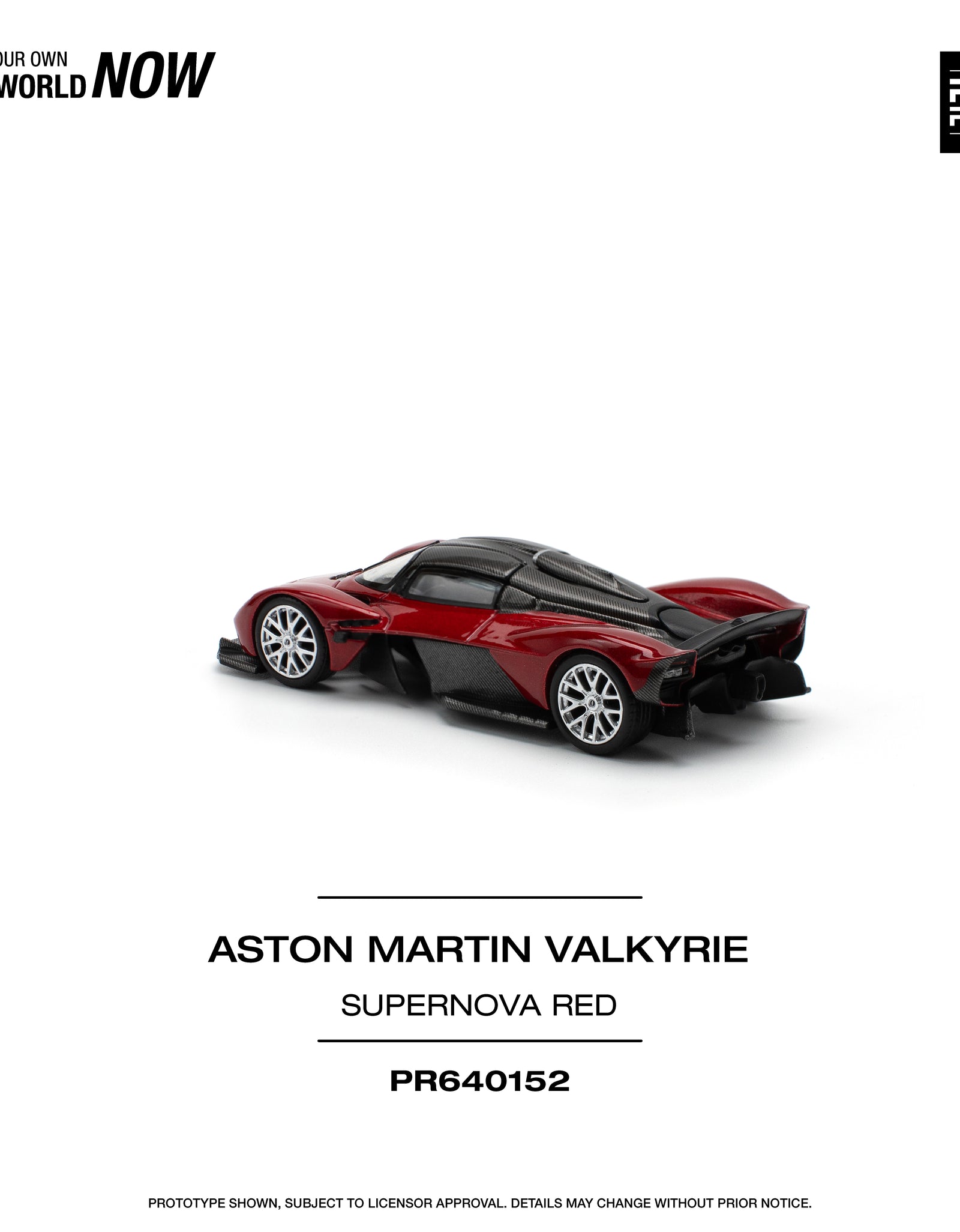 POPRACE 1/64 ASTON MARTIN VALKYRIE SUPERNOVA RED Diecast model car