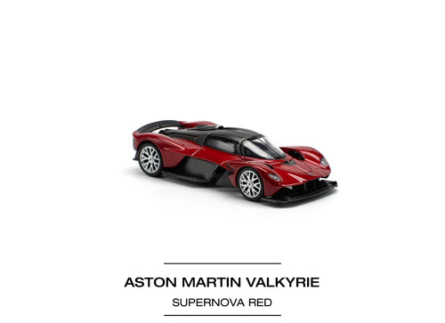 Load image into Gallery viewer, POPRACE 1/64 ASTON MARTIN VALKYRIE SUPERNOVA RED Diecast model car
