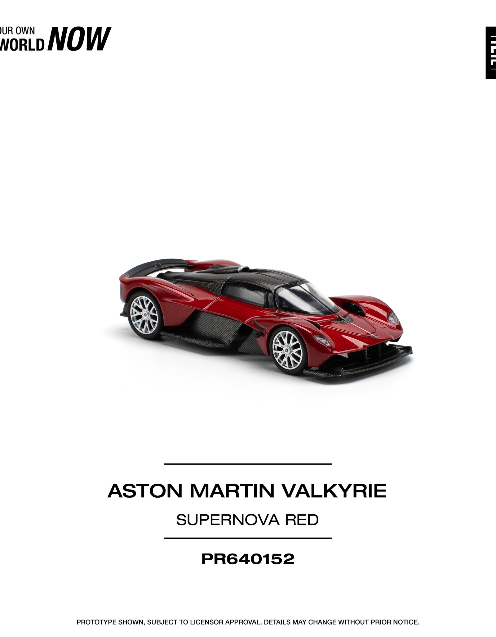 POPRACE 1/64 ASTON MARTIN VALKYRIE SUPERNOVA RED Diecast model car