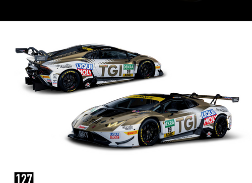 Load image into Gallery viewer, (Pre-order) Trends Hobby 1/64 Diecast Lamborghini Huracan GT3 EVO2 DTM 2025 #19
