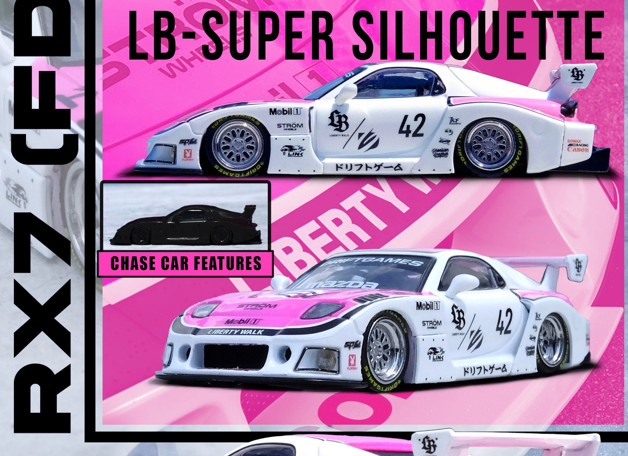 (Pre-order) INNO64 1/64 MAZDA RX7 (FD3S) LB-SUPER SILHOUETTE "DRIFT GAMES 2025"