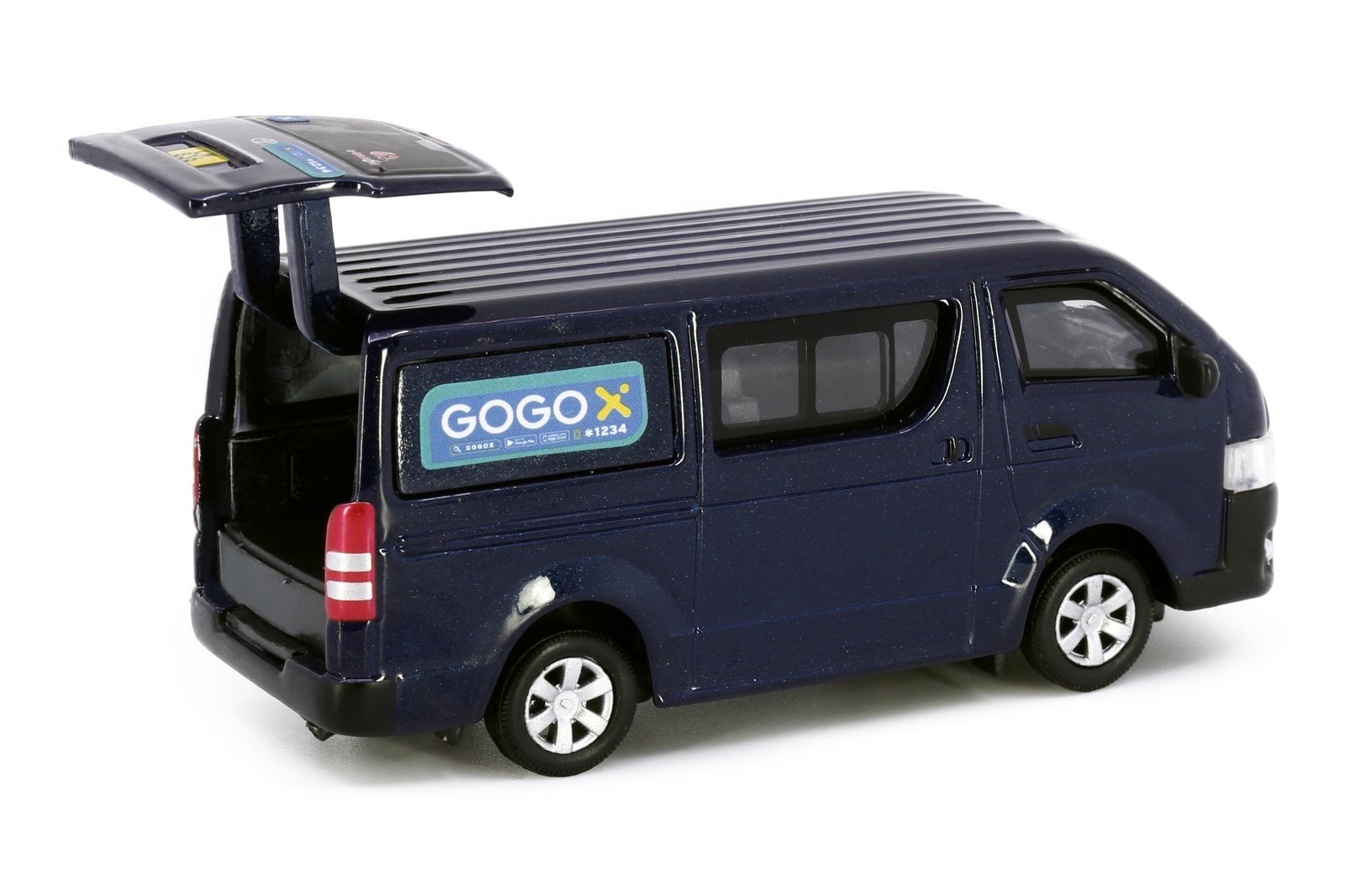 Tiny City 17 Die-cast Model Car - Toyota Hiace GOGOX (Metallic Blue)
