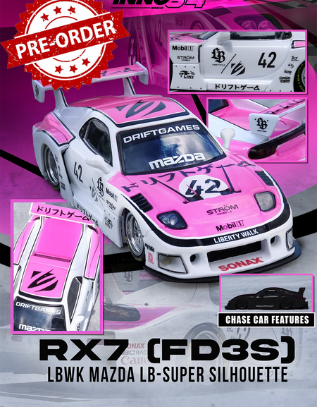 (Pre-order) INNO64 1/64 MAZDA RX7 (FD3S) LB-SUPER SILHOUETTE "DRIFT GAMES 2025"