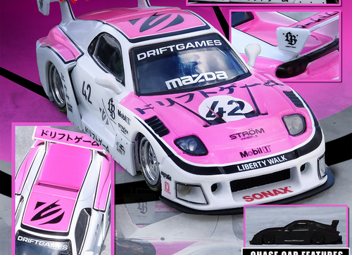 Load image into Gallery viewer, (Pre-order) INNO64 1/64 MAZDA RX7 (FD3S) LB-SUPER SILHOUETTE "DRIFT GAMES 2025"
