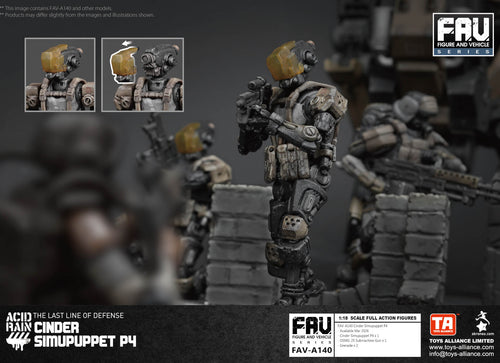 Load image into Gallery viewer, Acid Rain x Toy Alliance FAV-A140 Cinder Simupuppet P4 Action Figure Set
