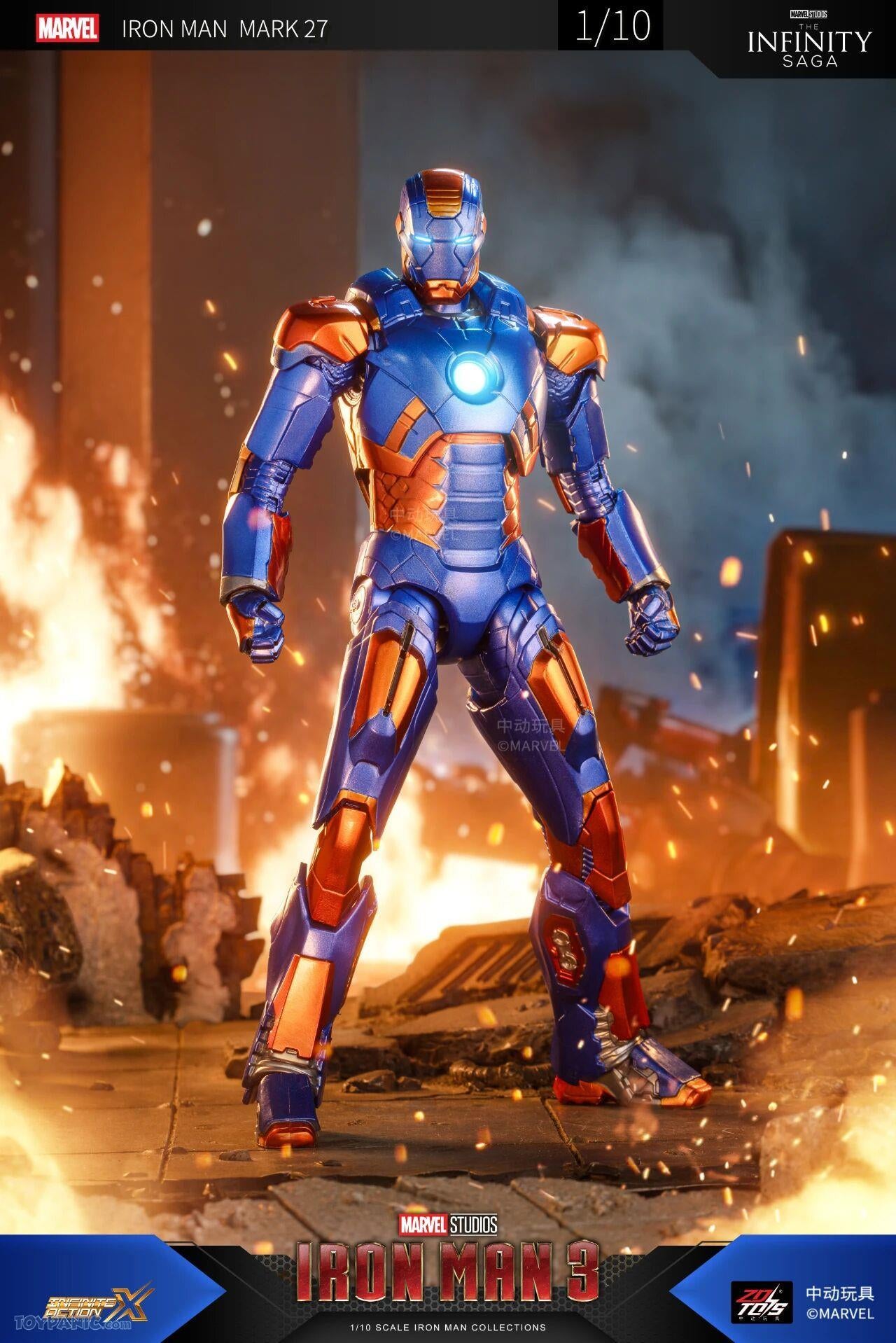 ZD Toys Marvel Avengers 1/10 Iron Man MK27 Action Figure