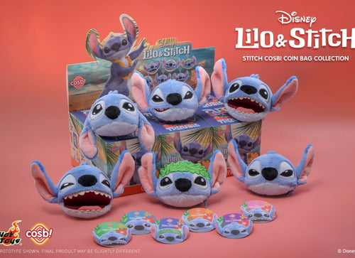 Load image into Gallery viewer, Hot Toys Disney Stitch Cosbi Coin Bag Keychain Collection (Full set of 6)
