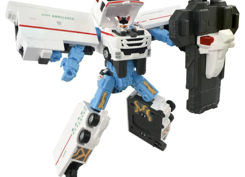 Load image into Gallery viewer, Takara Tomy Tomica Joblabor TJBDX Hyper Rescue Braver Salamander Ambulance DX
