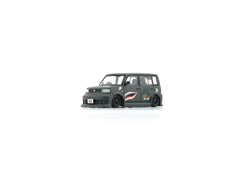 Load image into Gallery viewer, BMC 1/64 Toyota 2000 bB - Matte Green + P40 Tiger Pattern (RHD) LTD
