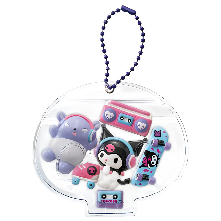 Re-ment Sanrio Candy Toy Kuromi Deco Chara Pouch Key Chain (Set of 6)