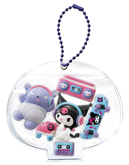 Re-ment Sanrio Candy Toy Kuromi Deco Chara Pouch Key Chain (Set of 6)
