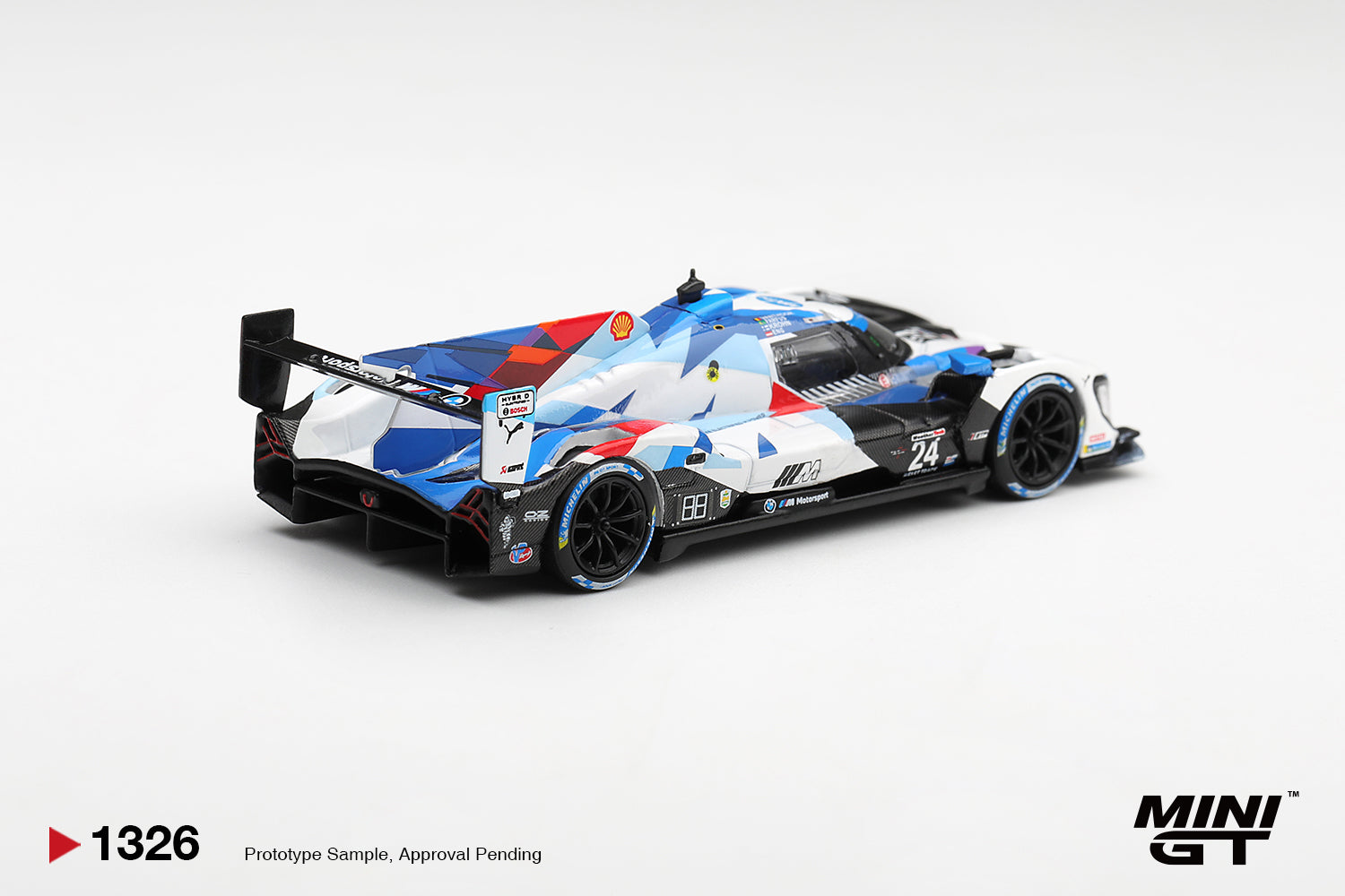 (Pre-order) Mini GT 1/64 #1326 BMW M Hybrid V8 GTP #24 BMW M Team RLL 2024 24 Hr