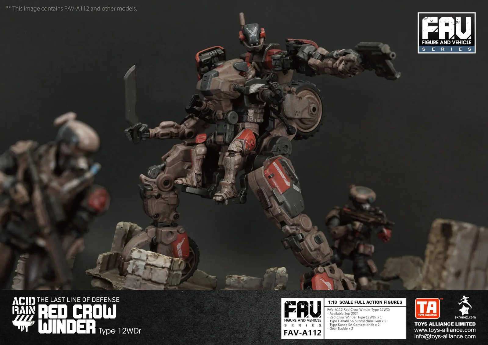 TOYS ALLIANCE x Acid Rain FAV-A112 Red Crow Winder Type 12WDr