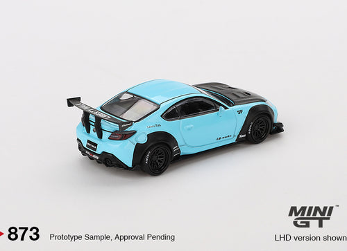 Load image into Gallery viewer, Mini GT #873 1/64 Toyota GR86 LB Nation Baby Blue RHD model car
