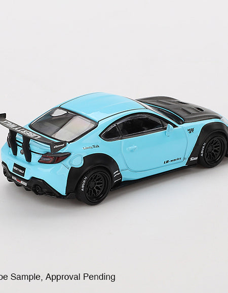 Mini GT #873 1/64 Toyota GR86 LB Nation Baby Blue LHD model car