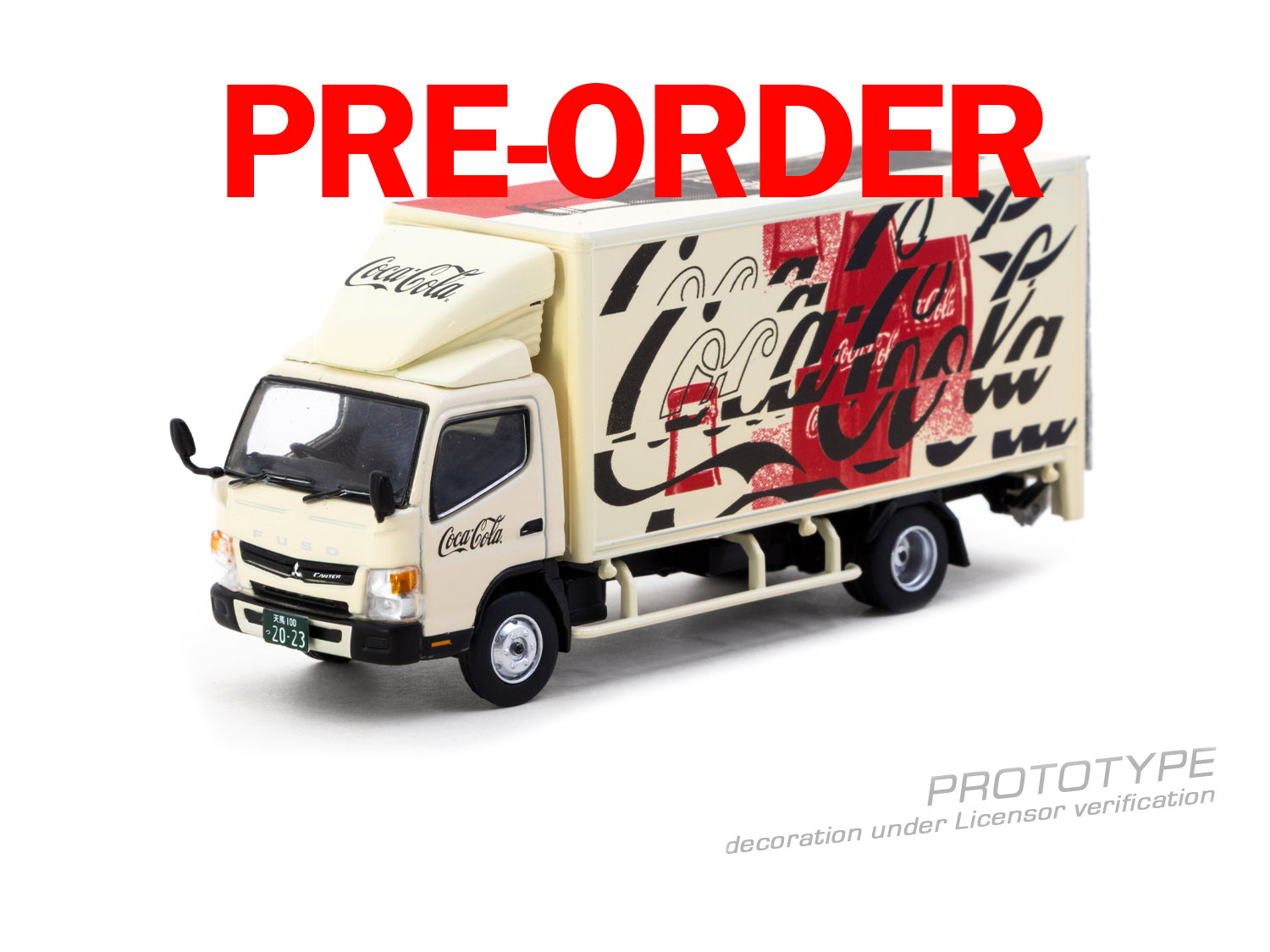 (Pre-order) Tarmac Works 1/64 Mitsubishi Fuso Canter COCA- COLA Model Car