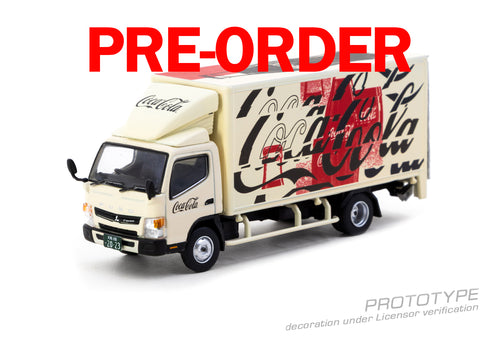 Load image into Gallery viewer, (Pre-order) Tarmac Works 1/64 Mitsubishi Fuso Canter COCA- COLA Model Car
