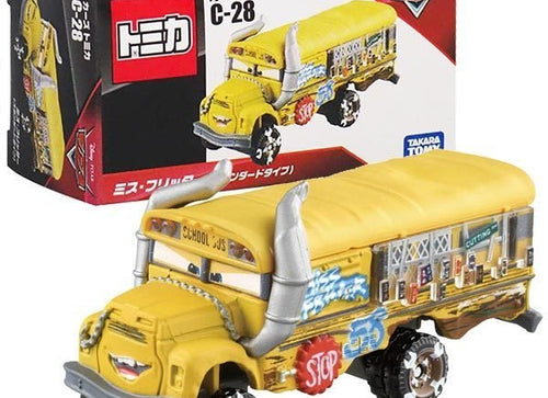 Load image into Gallery viewer, Takara Tomy Disney Tomica Diecast Car PIXAR CARS C-28 Miss Fritter Standard Type
