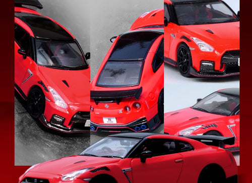 Load image into Gallery viewer, INNO64 1/64 NISSAN GT-R (R35) NISMO Red Diecast Model Car
