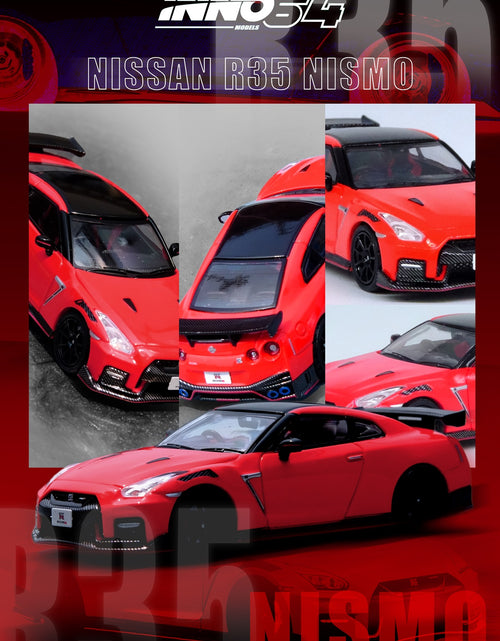Load image into Gallery viewer, INNO64 1/64 NISSAN GT-R (R35) NISMO Red Diecast Model Car
