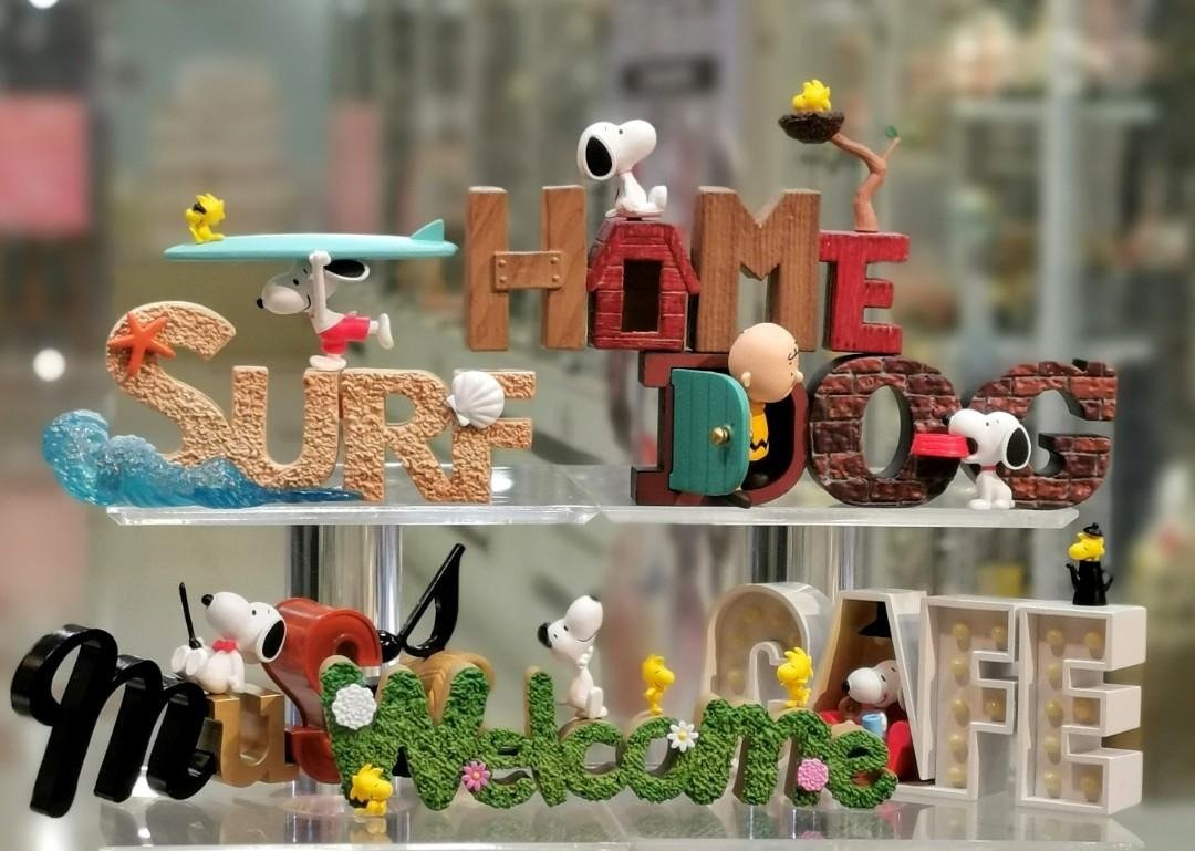 Re-Ment Snoopy Collection of Words Alphabet Letters Miniature Full Set