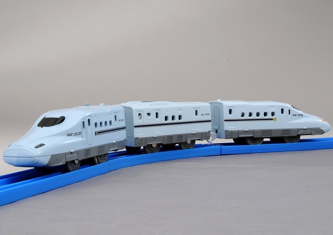 Takara Tomy Plarail Toy Train S-04 N700 Mizubo & Sakura with Light